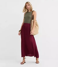 Petite Side Tie Maxi Skirt