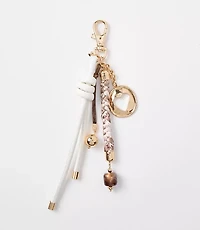 Cutout Heart Rope Bag Charm