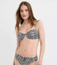 LOFT Beach Seashell Ruched Underwire Bikini Top