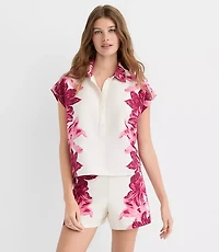 Lily Linen Blend Popover Shirt