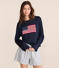 Lou & Grey American Flag Sweater
