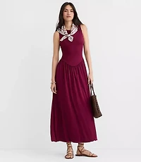Petite Drop Waist Bubble Midi Dress