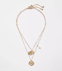 Coin Layered Necklace Set