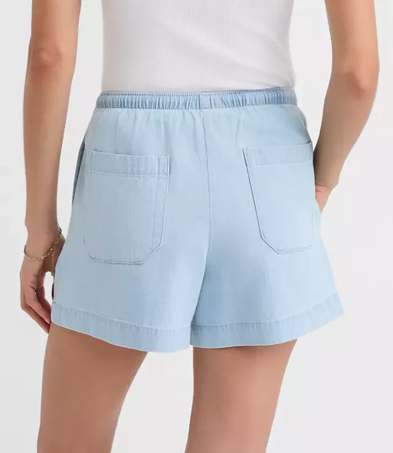 Sawyer Pull On Shorts Chambray
