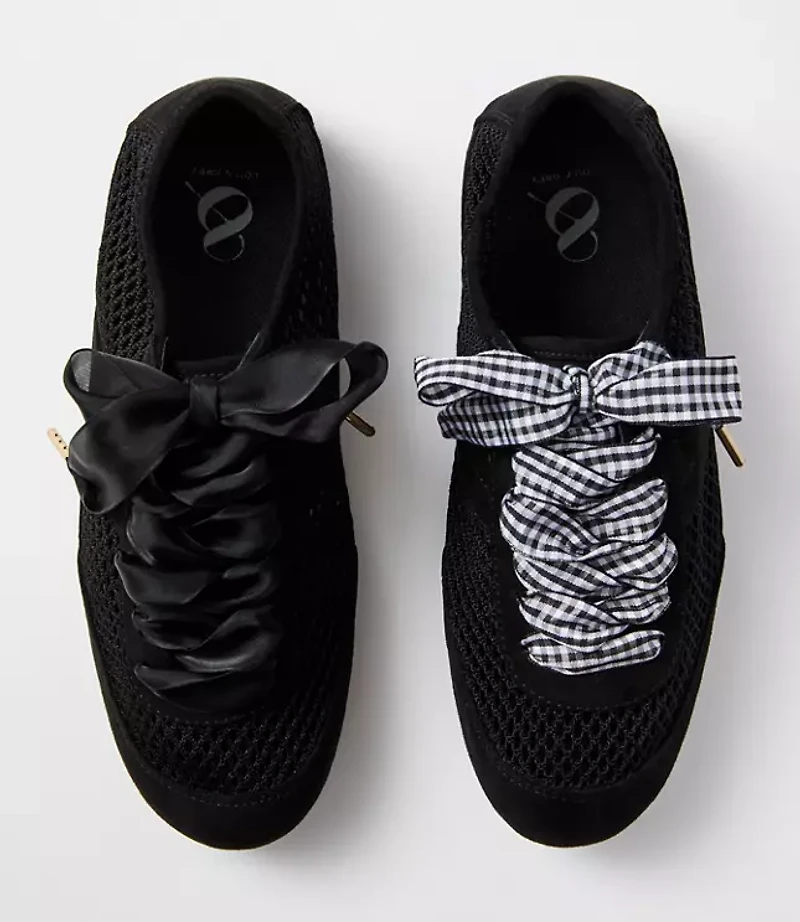 Gingham & Sheer Shoelace Set