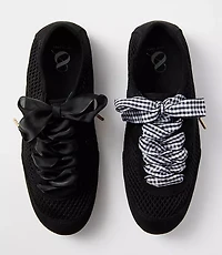 Gingham & Sheer Shoelace Set