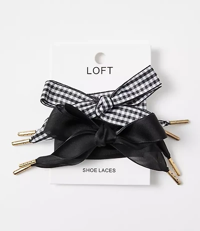 Gingham & Sheer Shoelace Set