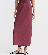 Petite Textured Column Midi Skirt