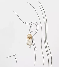 Seashell Pearlized Drop Earrings