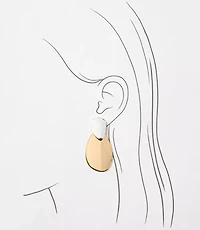 LOFT Versa Mixed Metal Statement Drop Earrings