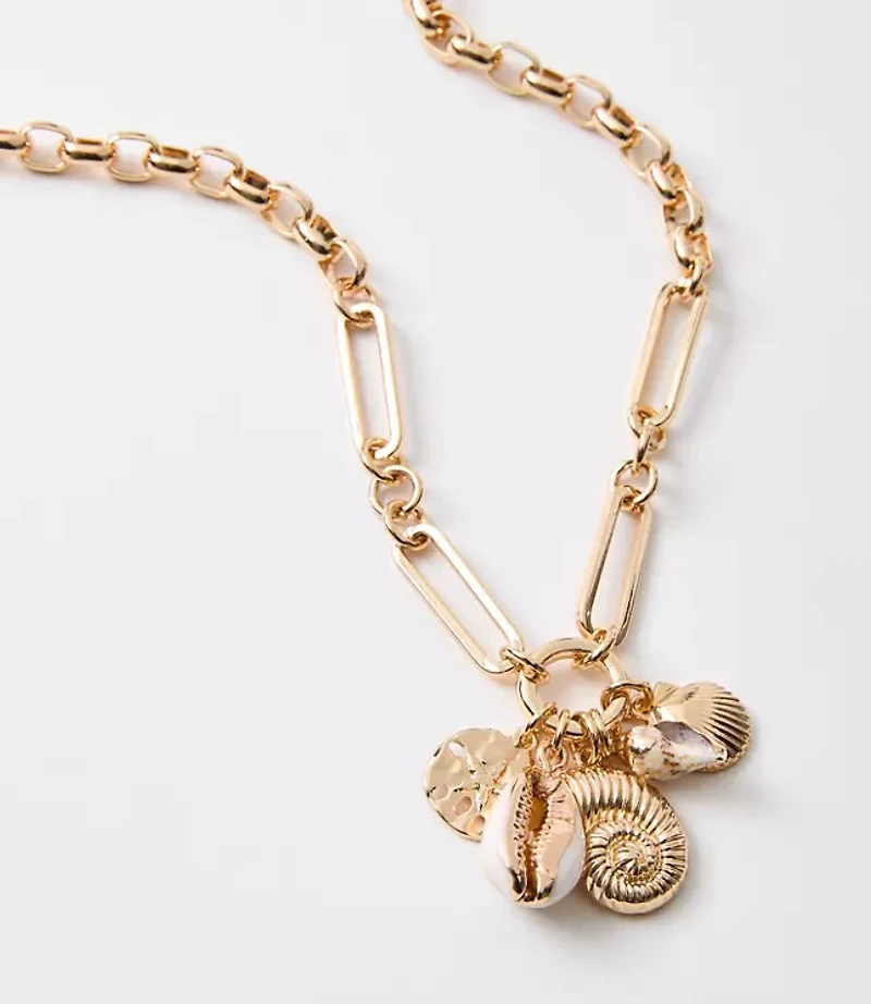 Seashell Cluster Necklace
