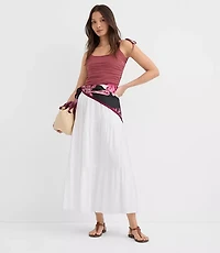 Petite Tiered Maxi Skirt