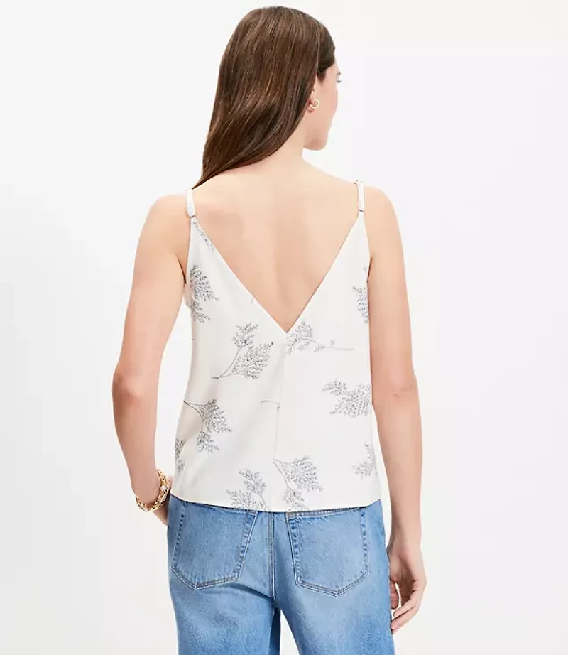 Leafed Double V Cami
