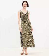 Petite Shell Ruched Strappy Midi Dress