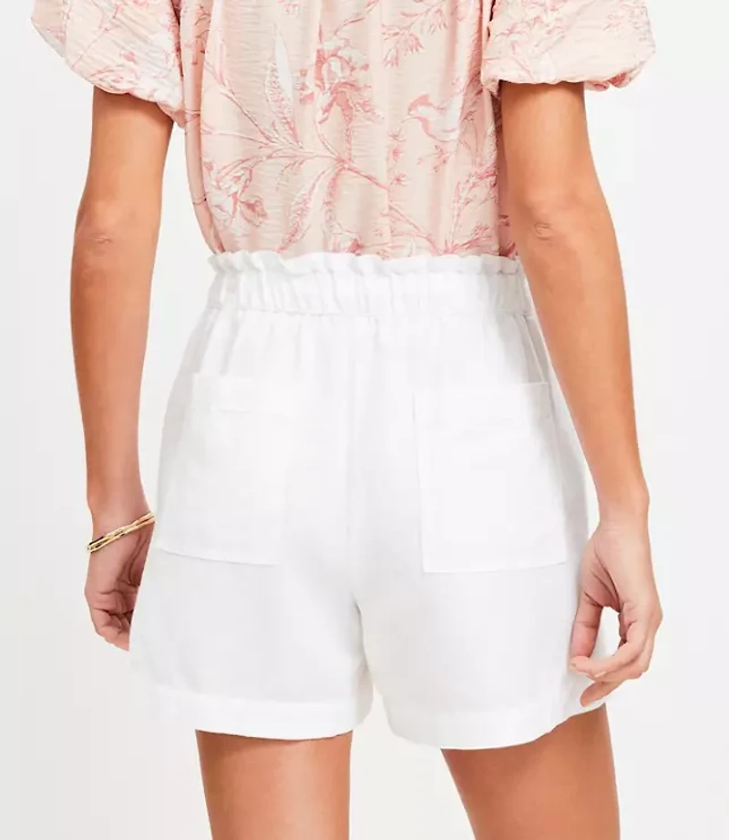 Petite Breezy Shorts in Linen Cotton