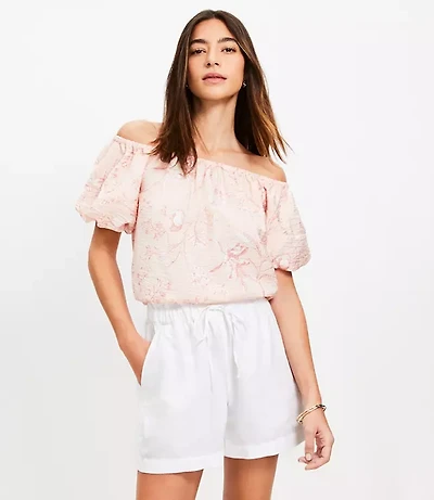 Petite Breezy Shorts in Linen Cotton