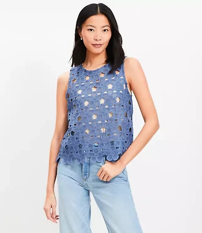 Petite Daisy Crochet Tank Top