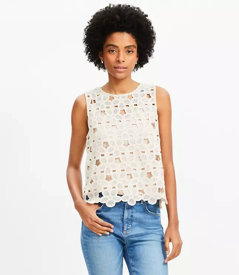Petite Daisy Crochet Tank Top