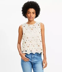 Petite Daisy Crochet Tank Top