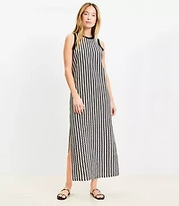 LOFT Beach Zig Zag Crochet Midi Dress