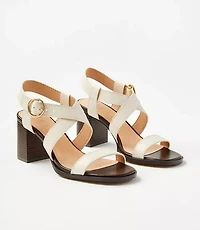 Buckle Block Heel Sandals