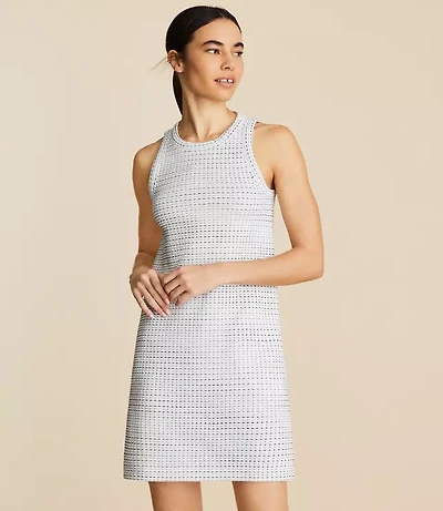 Petite Lou & Grey Geo Jacquard Halter Pocket Dress