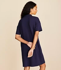 Lou & Grey Scubasoft Half Zip Mini Pocket Dress