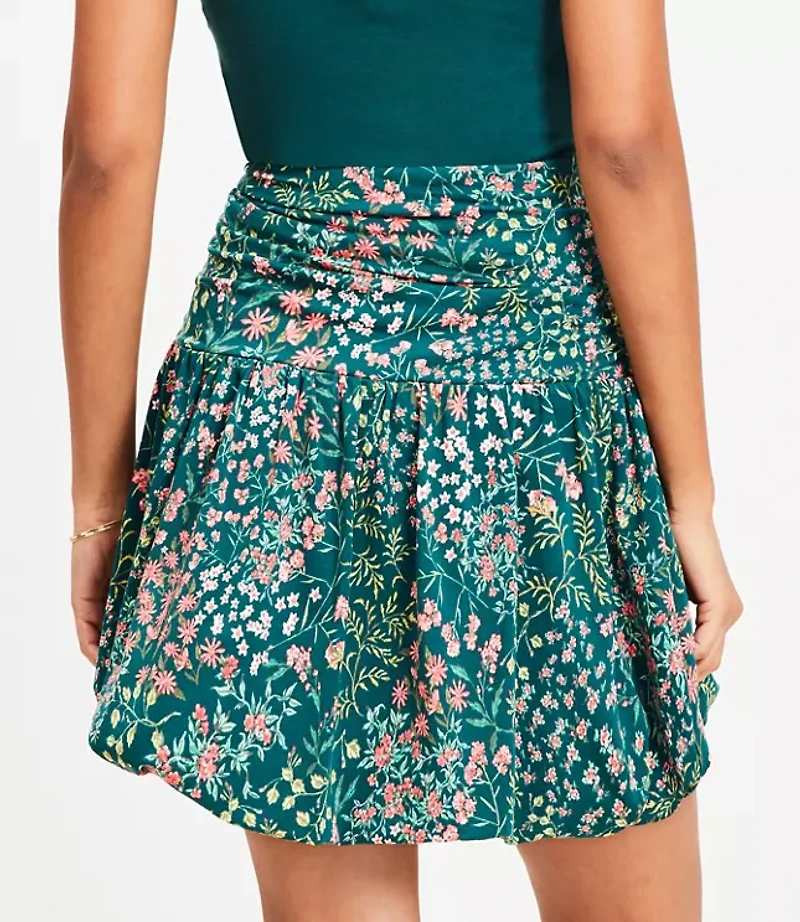 Garden Bubble Hem Mini Skirt