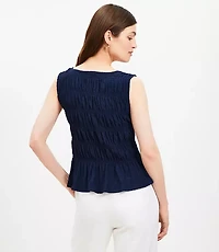 Double Tie Smocked Top