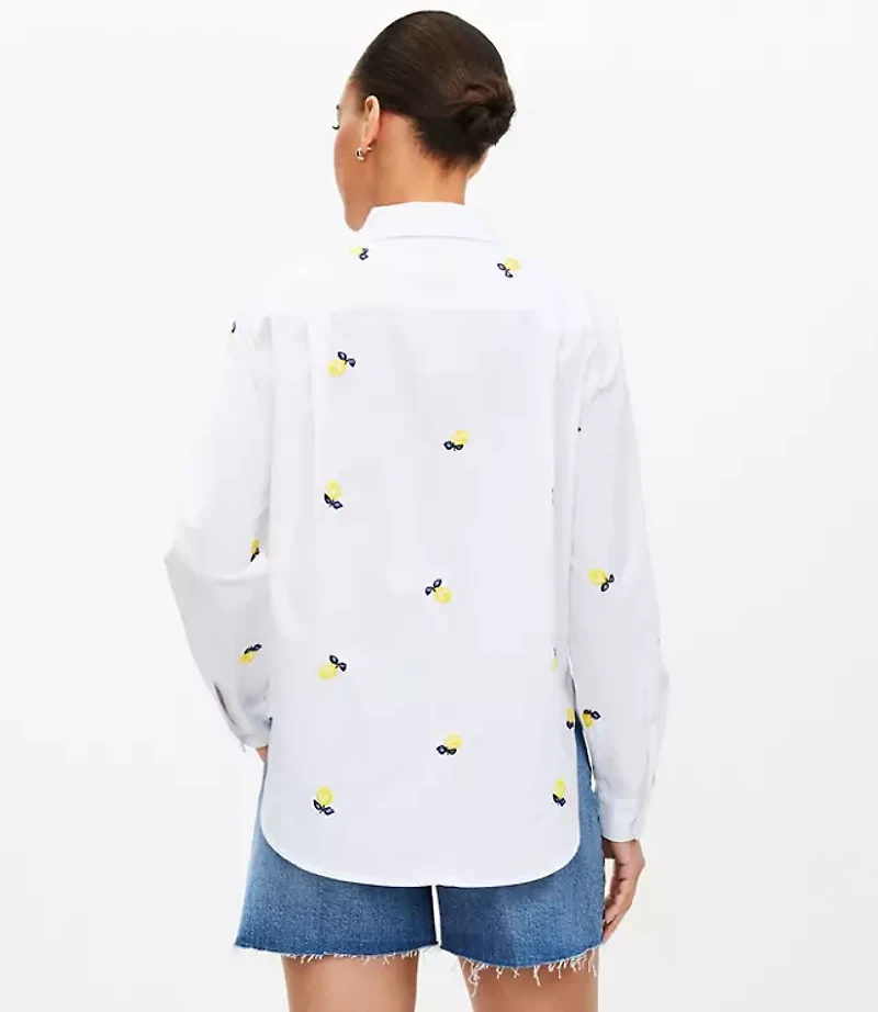Petite Lemon Everyday Relaxed Pocket Shirt
