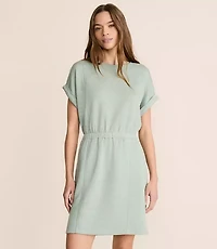 Lou & Grey Heathered Scubasoft Mini Pocket Dress
