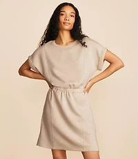 Lou & Grey Heathered Scubasoft Mini Pocket Dress