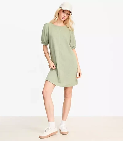 Short Sleeve Sweatshirt Mini Dress