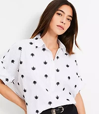 Petite Palm Everyday Henley Dolman Shirt