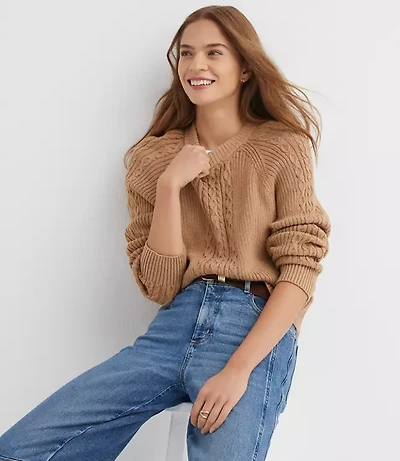 Ribbed Cable Sweater