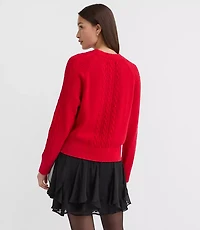 Ribbed Cable Sweater