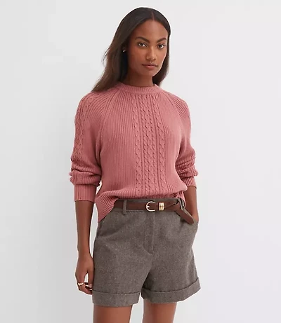 Ribbed Cable Sweater