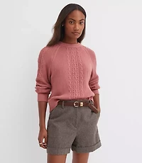 Ribbed Cable Sweater