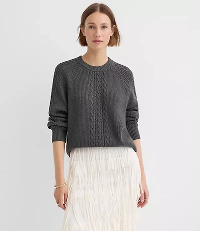 Ribbed Cable Sweater