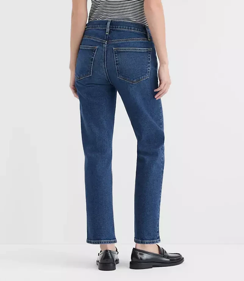 Rivete Tall Curvy Mid Rise Slim Jeans Muse Wash