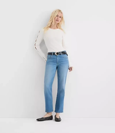 Rivete Tall Mid Rise Slim Jeans Vintage Wash