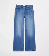 Rivete Tall Mid Rise Wide Leg Jeans Vintage Dark Wash