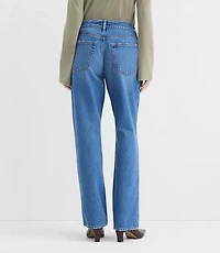 Rivete Tall Curvy Mid Rise Relaxed Straight Jeans Vintage Wash