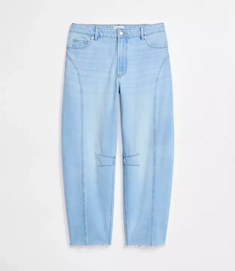 Rivete Tall Curvy Fresh Cut Horseshoe Jeans Haze Wash