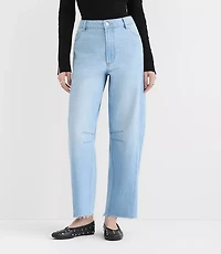 Rivete Tall Curvy Fresh Cut Horseshoe Jeans Haze Wash