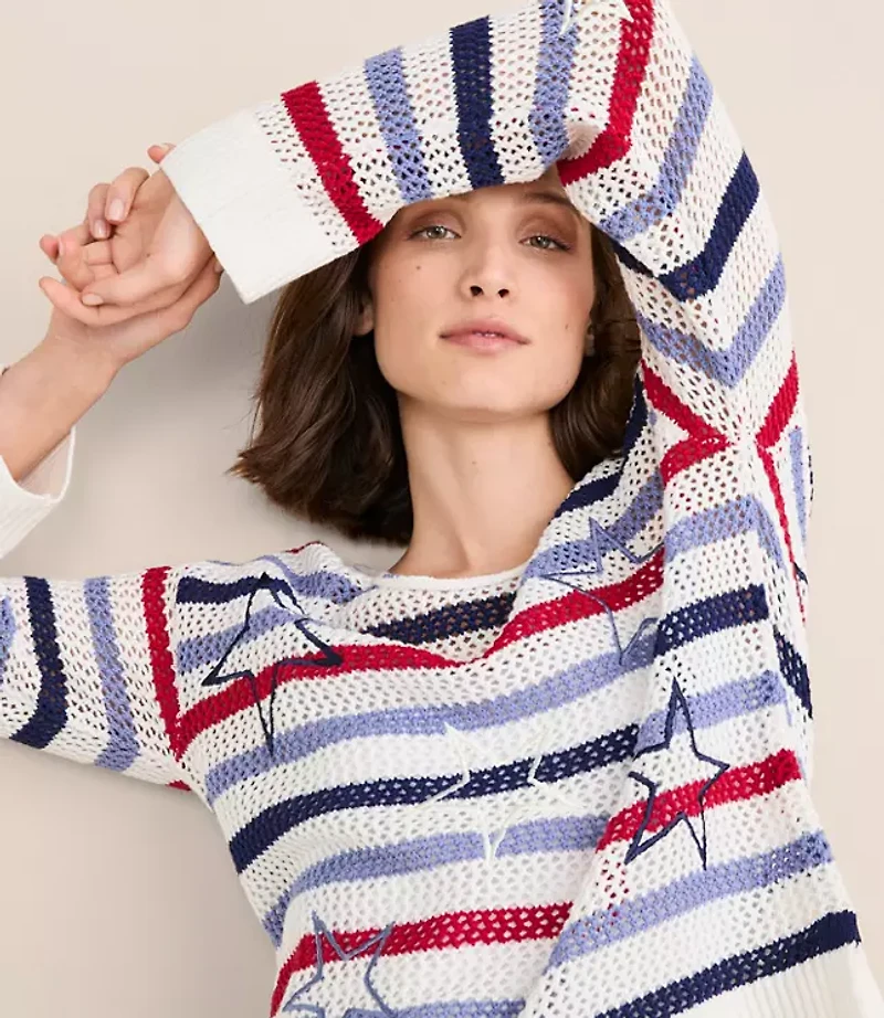 Lou & Grey Stars Stripes Sweater