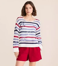 Lou & Grey Stars Stripes Sweater