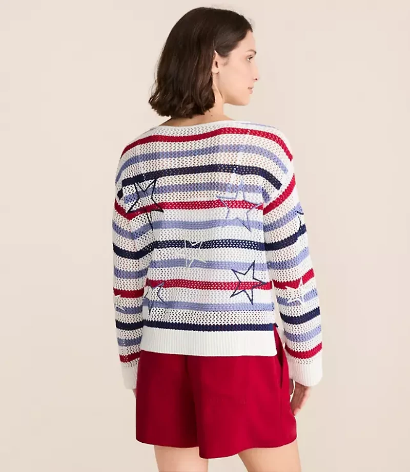 Lou & Grey Stars Stripes Sweater