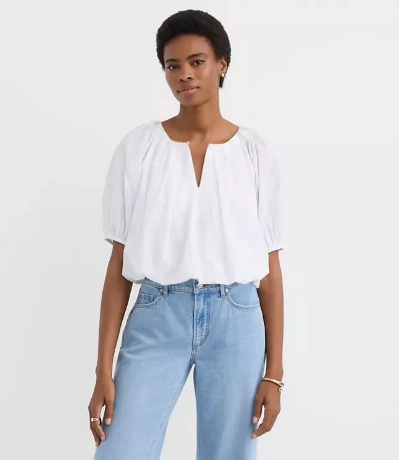 Petite Bubble Blouse