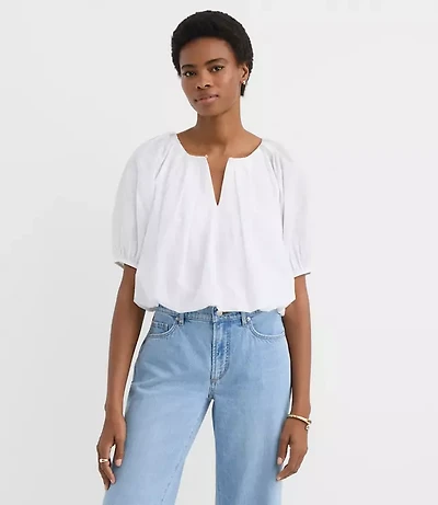 Petite Bubble Blouse